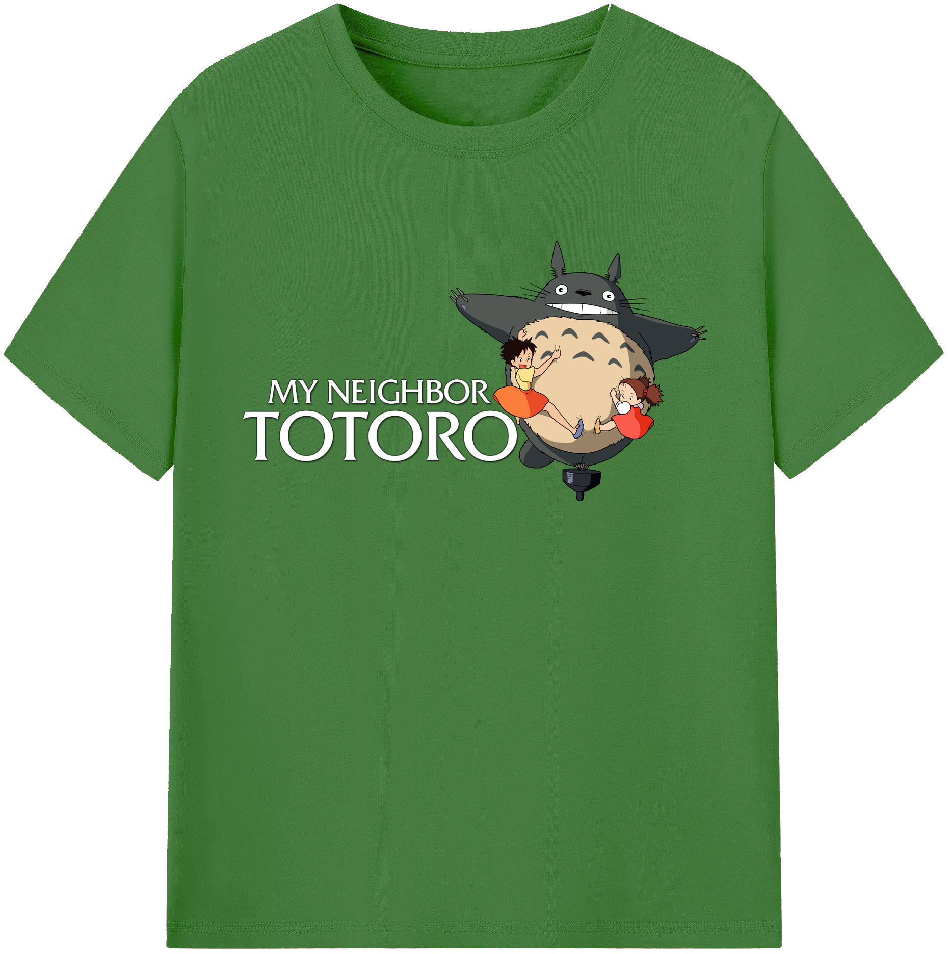 （画像用） となりのトトロ 草壁メイ 草壁サツキ My Neighbor Totoro Satsuki Kusakabe Mei Kusakabe レディースカジュアルプリントTシャツ（綿100％）